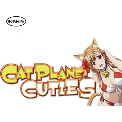 HotMeiNi 13cm x 7.3cm for 17982Eris Cat Planet Cuties Chaika CP Peeking Car Stickers and Decals Scratch-proof Sticker