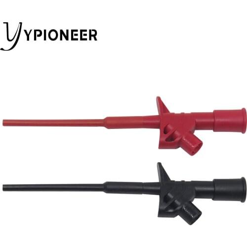 Cleqee P5004 2PCS Professional Insulated Quick Test Hook Clip High Voltage Flexible Testing Probe