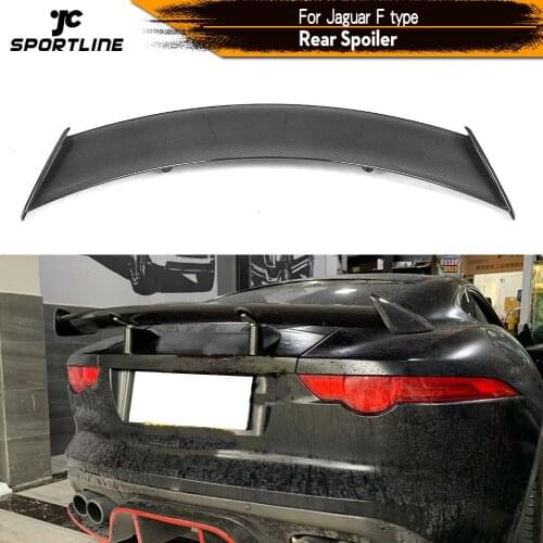 Carbon Fiber / FRP Car Rear Trunk Spoiler Boot Wing Lip for Jaguar F-TYPE Coupe 2014 2015 2016 2017 2018 Car Styling