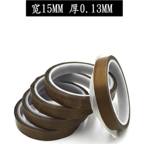 1 Roll 0.13MM *15MM *10M High Temperature PTFE Teflon Adhesive Insulation Tape For Mobile Phone Computer Maintenance Tools