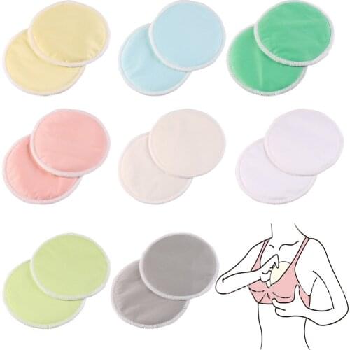 10Pcs Mom Bamboo Breast Nursing Pad Waterproof Washable Feeding Reusable 3 Layers Thick Pads 2019 Hot Sale Nursing Pads Dropship