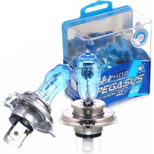2x HB2 9003 Xenon Halogen Bulb H4 100W 6000K Super White Car HeadLight Bulbs Auto Light Lamp Dark Blue Quartz Glass H4 Car Lamp