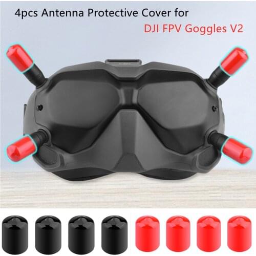 4pcs Antenna Protective Cover for DJI FPV Goggles V2 Anti-Collision Protection Sleeve Case for DJI FPV Combo Glasses Accessories