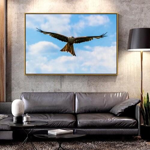 Artcozy Oil Canvas Painting peregrine falcon For Home Decoration Wall Art