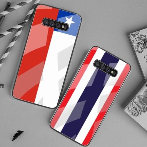 Thailand Chile Brazil Flag Phone Case Tempered Glass For Samsung S20 Plus S7 S8 S9 S10 Plus Note 8 9 10 Plus
