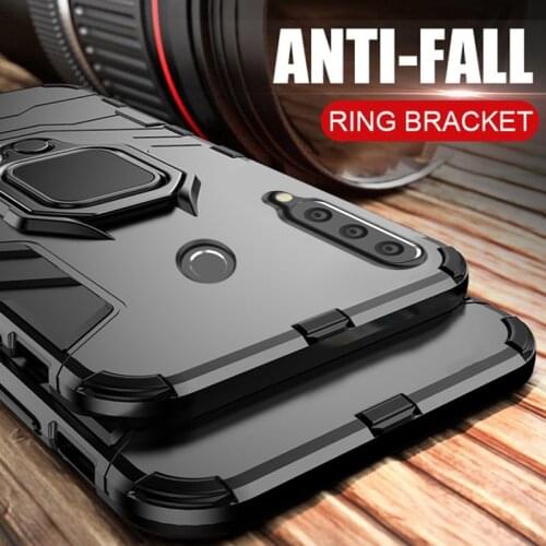 For honor 10i Case on For Huawei honor 10i 10 i 10 lite 20 8X 9X case Shockproof Armor Ring Magnetic Car Hold Soft Bumper Cover