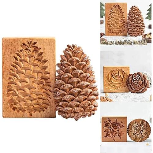 Flower Cookie Cutter Provance Rose Cookie Stamp Embossing Mold Craft Decorating For Kitchen Baking Cake Tool Biscuit Molds