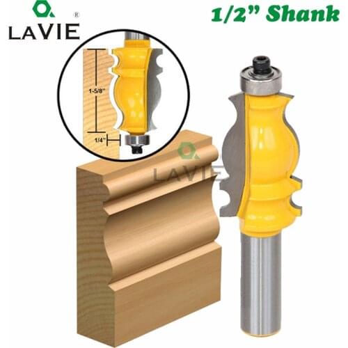 12mm 1/2 inch Shank Molding Router Bit Line Face Cutter for Wood Architectural Milling Cutters Carbide Woodworking Tools MC03030