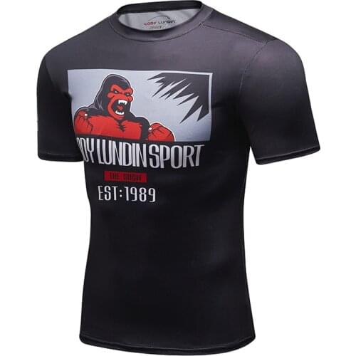 Men Tshirts Gorilla Print Short Sleeve Tops Summer New Mens Clothings Streetwear Sports Casual Tees Graphic T Shirts