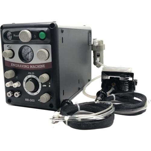 HH-G03 Pneumatic Engraving machine GraverMach AT 220V/110V Two handpieces Manual foot control, Engraving systms High Speed