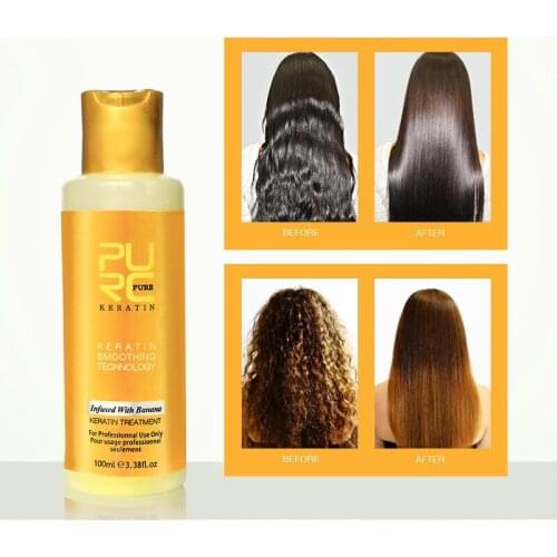 Hair Treatment Banana Flavor Keratin Treatment Straightening Hair Repair Damage Frizzy Hair Brazilian keratin Treatment