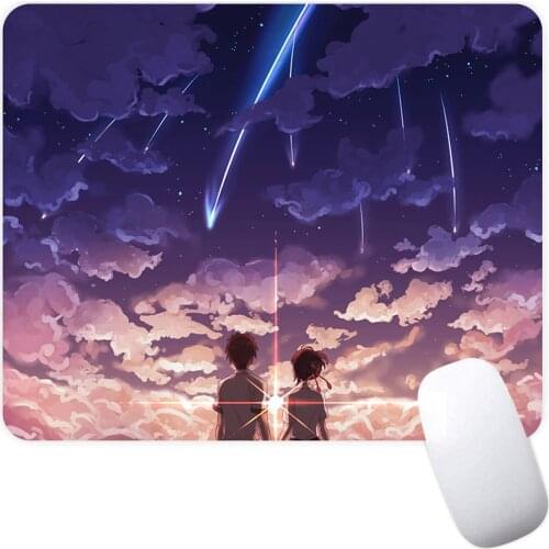 Small Gaming Mouse Pad Computer Mousepad Gamer Mouse Mat Laptop Mausepad Anime Your Name Mouse Carpet Keyboard Mat Desk Pad