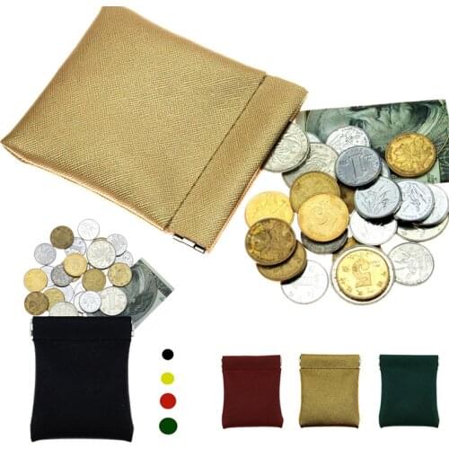 Women Men Small Mini Short Wallet Bag PU Leather Coin Purse New Childrens Wallet Solid Color Purses For Women Coins Kids Wallet