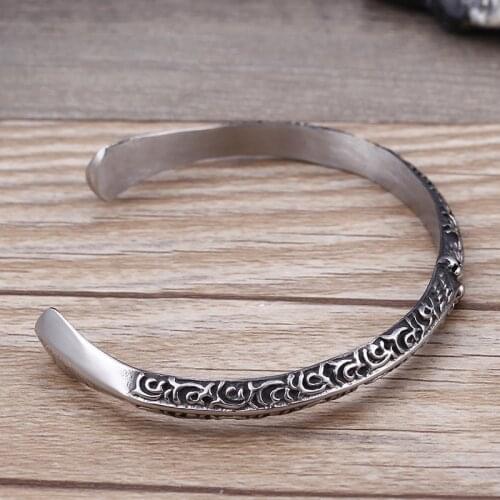 Fashion jewelry bracelet personality skull head bracelet trend opening bracelet