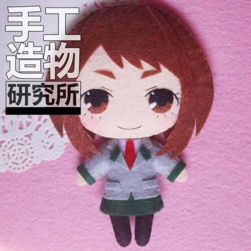 My Hero Academia OCHACO URARAKA Soft Stuffed Toys DIY Handmade Pendant Keychain Doll Creative Gift