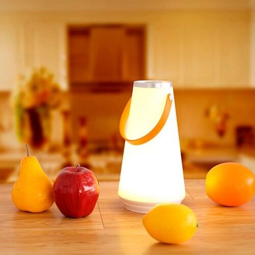 Outdoor Camping Light Portable LED Night Lamp Lantern Touch Pancl Intelligent Dimming Living Dining Room Bedside Table Always On