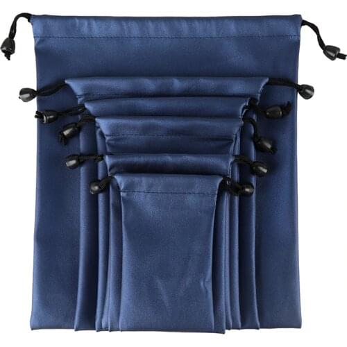 New Fashion PU Leather Gift Bag for 3C Product Waterproof Jewelry Drawstring Pouch High Quality Dust Bags for Grocery 21*25cm