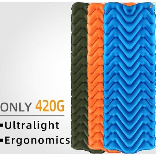 Camping Air matt mat Ultralight Inflatable mattress in tent Portable trekking Folding bed hiking Travel sleeping pad