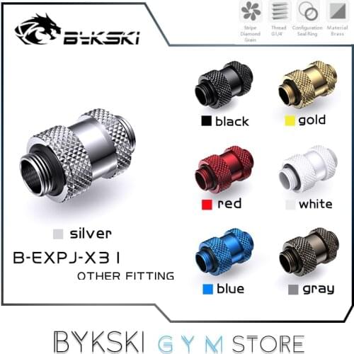 Bykski VGA SLI CF Extender Fitting For Multiple GPU Blocks,G1/4'' M-M 16-69mm Extension Stretch Pass Through Connecting Graphics