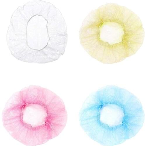 10PCS Thickened Shower Cap Disposable Waterproof Shower Room Cap Cap Hotel Waterproof Dust Hair Accessories Bathroom Cap Ca F3P8