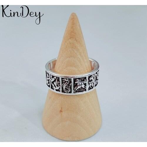 Exaggerated Silver Color Round Rings For Women Engagement Jewelry Girls Open Finger Rings