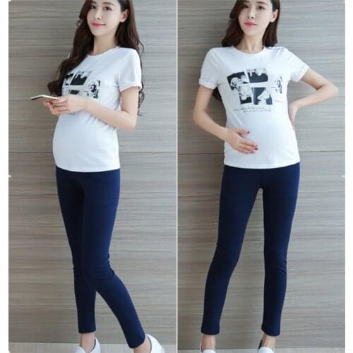 Nursing Pregnancy Women Pants Cotton Adjust High Waist Maternity Womens Trousers Belly Oversized Maternity Pants 45-150KG E0137A