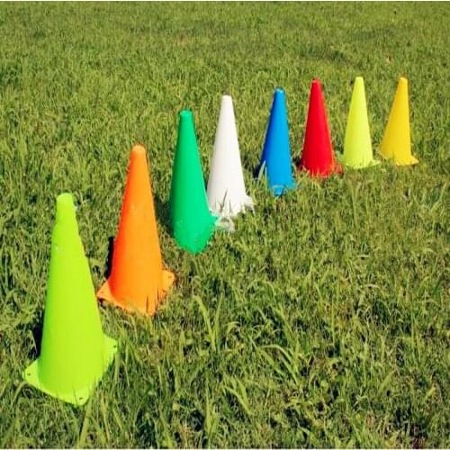 10pcs 18cm Soccer Trainning Cone Stadium Marking Agility training Marker Free Slalom Skate Pile Cup Football Training Equipment