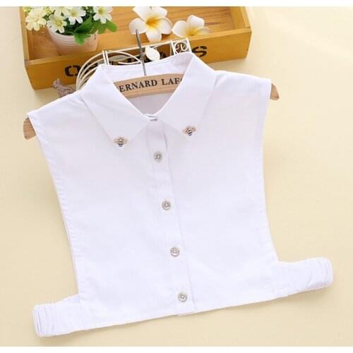 2020 Fake Collar for Womens Shirt White False Collars Ladies Detachable Collar Mens Neckwear Blouse Faux Col Accessories