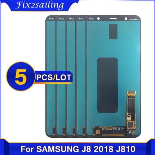 5pcs ORIGINAL J8 LCD For Samsung J8 2018 J810 J810FN SM-J810 LCD Display Touch Screen Digitizer Assembly Replacement Repair part