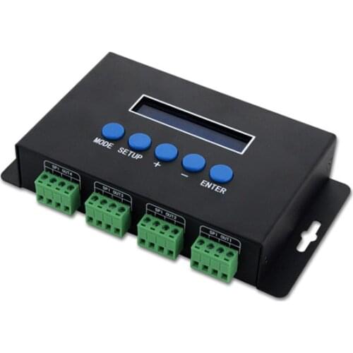 BC-204;Artnet to SPI/DMX pixel light controller;Eternet protocol input;680pixels*4CH+ One port(1X512 Channels)output