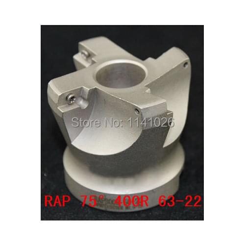 Free Shiping RAP 400R 63-22-4T 75 Degree High Positive Face Mill Cutting Diameter For APMT1604 inserts