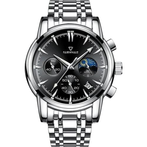 New Causal Sport Mens Watches Stainless Steel Band Wristwatch Luxury Designer Quartz Clock Watch For Men With Luminous Pointers