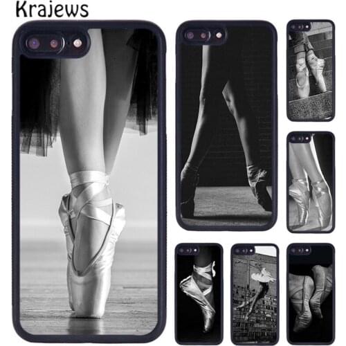 Krajews Ballerina Ballet Shoes Dance Girl Phone Case For iPhone 5 6S 7 8 plus 11 12 Pro X XR XS Max Samsung Galaxy S7 S8 S9 S10