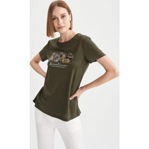 Женские футболки с принтом DeFacto China At AliExpress