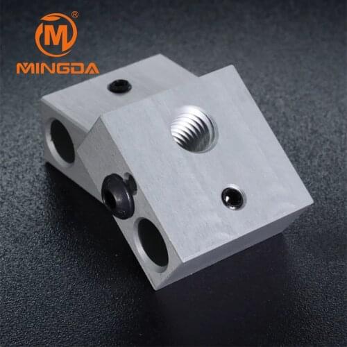 3D Printer Parts 3D Printer Heated Block MK7/8 Dedicated Print Head MK8 Extruder Aluminum Block 3D Printer Aluminium Heat Block