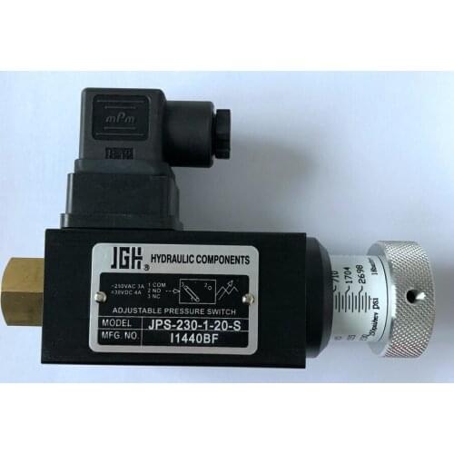 JGH JEOUGANG JPS-230-1-20-S adjustable pressure switch hydraulic components