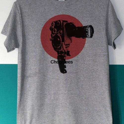 Classic 8mm camera vintage movie camera retro film Mens screen printed T shirt