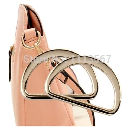 20pieces Craft Rose Gold Metal D Ring Hooks D Shaped Buckles Belt Buckle For Bags Clothes Belt Sewing Hooks Clips K71