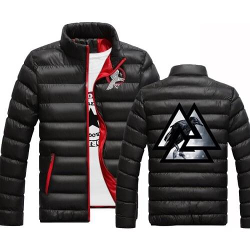 2021 Viking Legend Ragnars Raven Mens Cotton-padded Jacket Youth Short Mens Outing, Cycling And Mountaineering Warm Jacket