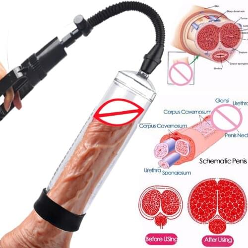 Male Penis Extender Penis Pump Penis Enlargement Penis Trainer Male Masturbator Vacuum Pump Sex Toy For Men Adult Sexy Product