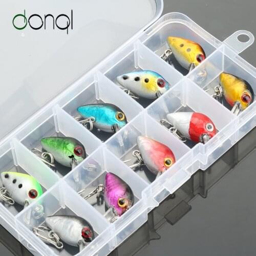 DONQL 8/10pcs Fishing lure Set Hard Wobbler Minnow Bait Swimbait Fishing Lures With Treble Hook Carp Fishing Accessories