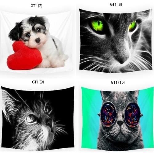 Cute cat pattern tapestry wall hanging witchcraft supplies room decor aesthetic tapestry wall hanging boho decor room decor Home