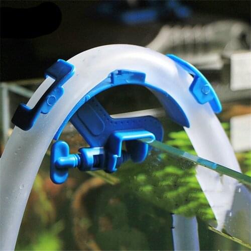 New Hot Blue Fish Aquarium Filtration Water Pipe Filter Hose Holder Tube Tank Mount Home Hardware Tools Supplies Accessories