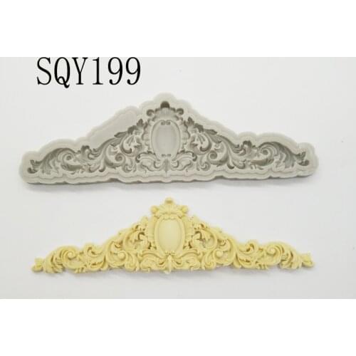 New Crown Embossed Silicone Mould DIY cake fondant tool Lace decoration accessories