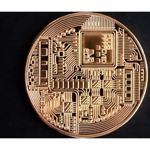 Gold Plated Bitcoin Coin Art Souvenir Great Gift Collectible Physical Metal Coin Crypto Commemorative Coin Exquisite Gifts