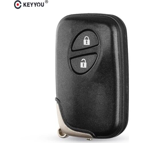 KEYYOU For Lexus CT200h 2011 2012 2013 2014 2015 2 Buttons Smart Remote Key Car Key Shell Case Fob