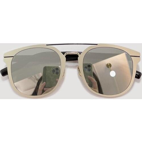 Brand Design Sunglasses Men Mirror Metal Sun Glasses Women Retro Sun Glasses Vintage High Quality Gafas Oculos De Sol UV400