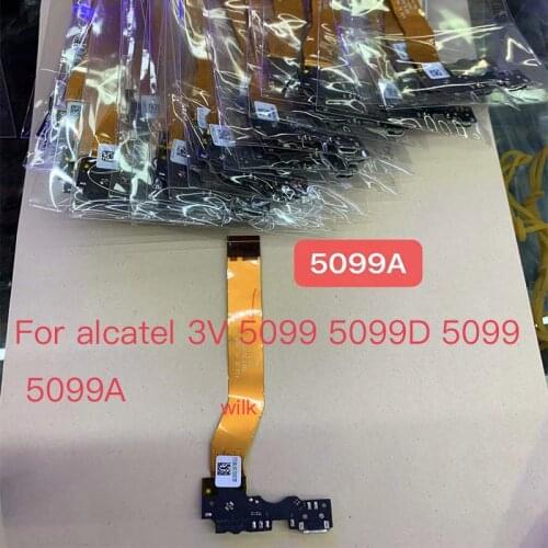 USB Port Charging Board For Alcatel 3V 5099 5099D 5099 5099A USB Charging Dock Port Flex cable Repair Parts