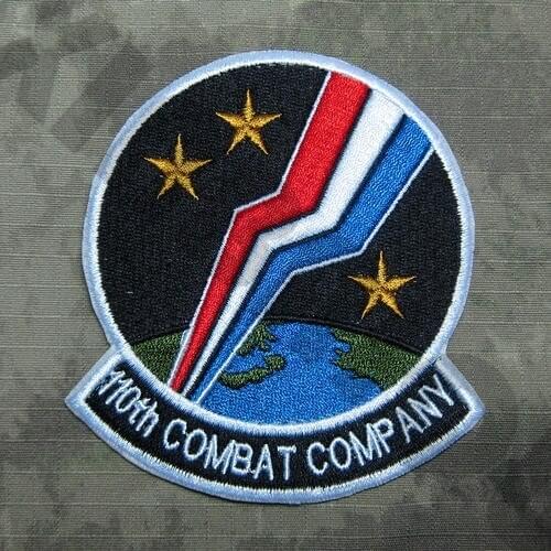 Embroidery Patch 100%Embroidery Gundam Zeon 110th Combat Compan Military Tactical Morale B2712