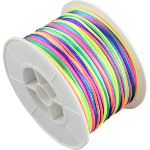 1 Roll Round Nylon Thread Cords 1mm for Chinese Knot Cord Making DIY bracelet necklace accessories Decorate 100yards/roll